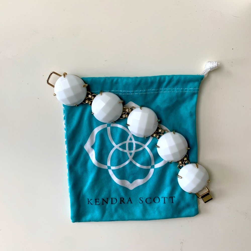 Kendra Scott white Cassie statement bracelet